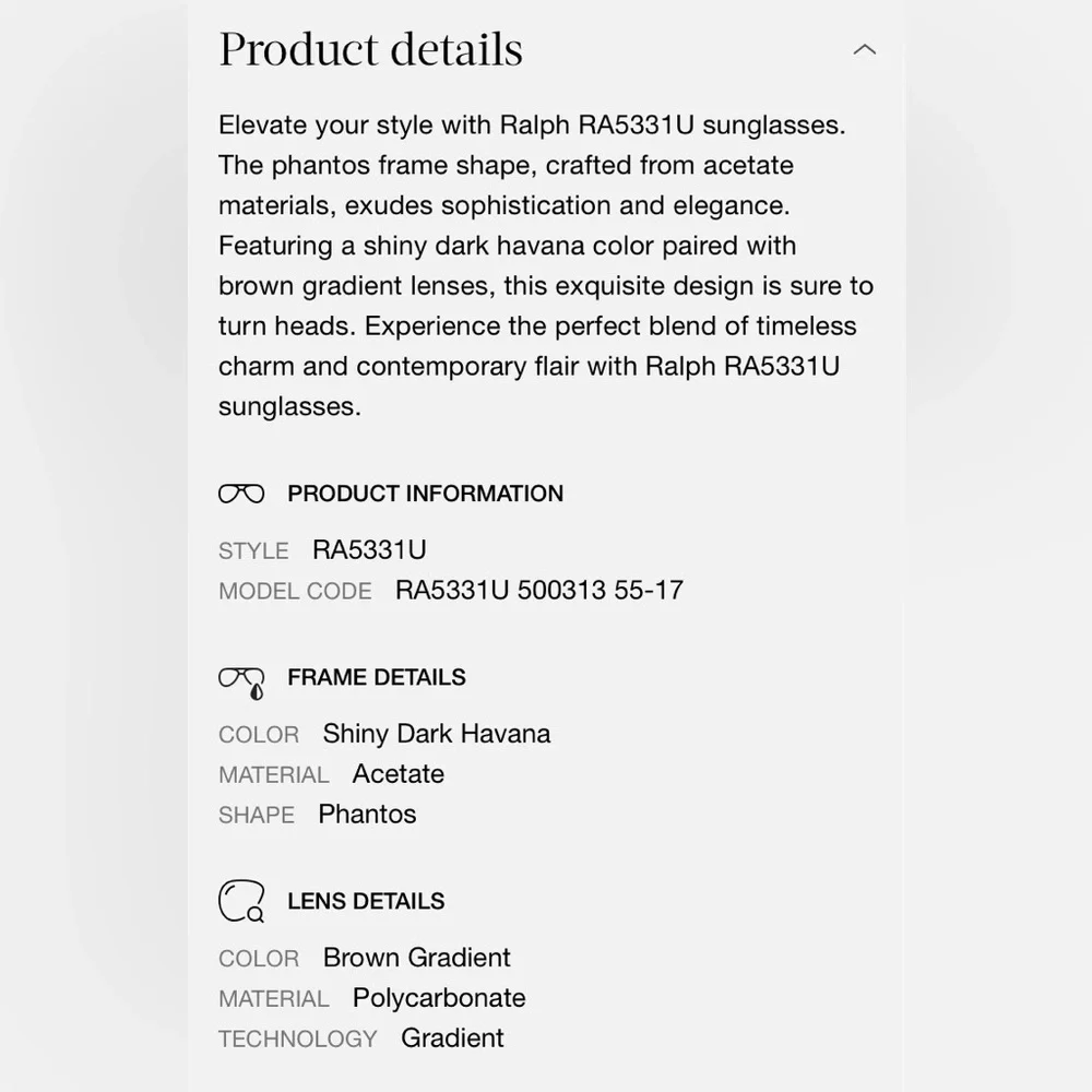 Ralph Lauren Brown Tortoise Sunglasses. NWT - Picture 6 of 11